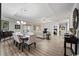 Elegant dining area with a large table and chandelier at 9994 Beach Club Dr. # 703, Myrtle Beach, SC 29572