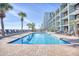Refreshing rectangular pool with ample lounge space at 2311 S Ocean Blvd. # 341, Myrtle Beach, SC 29577