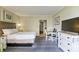 Full-size bed, dresser and adjoining kitchenette at 2311 S Ocean Blvd. # 341, Myrtle Beach, SC 29577