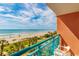 Beachfront view from a balcony with chairs at 2207 S Ocean Blvd. # 414, Myrtle Beach, SC 29577