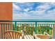 Balcony view of the beach and ocean at 2207 S Ocean Blvd. # 414, Myrtle Beach, SC 29577