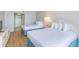 Two double beds in the bedroom at 2207 S Ocean Blvd. # 414, Myrtle Beach, SC 29577