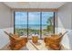 Relaxing ocean view lounge area with wicker chairs at 2207 S Ocean Blvd. # 915, Myrtle Beach, SC 29577