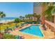 Resort-style pool with ocean view and beach access at 2207 S Ocean Blvd. # 915, Myrtle Beach, SC 29577