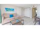 Living room with sofa and coffee table at 2207 S Ocean Blvd. # 915, Myrtle Beach, SC 29577