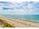 Expansive beach view with ocean and sky at 2207 S Ocean Blvd. # 1105, Myrtle Beach, SC 29577