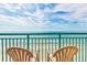 Relaxing ocean view from private balcony with seating at 2207 S Ocean Blvd. # 1105, Myrtle Beach, SC 29577