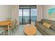 Living room with ocean view and seating at 2207 S Ocean Blvd. # 1105, Myrtle Beach, SC 29577