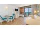 Living room with ocean view and balcony access at 2207 S Ocean Blvd. # 1401, Myrtle Beach, SC 29577
