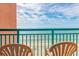 Balcony view with oceanfront seating, showcasing a stunning beach vista at 2207 S Ocean Blvd. # 1401, Myrtle Beach, SC 29577