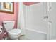 Bathroom with toilet and bathtub at 775 Plantation Dr. # 88, Little River, SC 29566