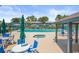 Inviting pool and hot tub with lounge chairs at 775 Plantation Dr. # 88, Little River, SC 29566