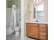 Clean bathroom with vanity, toilet, and shower/tub combo at 775 Plantation Dr. # 88, Little River, SC 29566