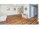 Spacious living room with hardwood floors and view to dining area at 775 Plantation Dr. # 88, Little River, SC 29566