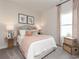 Bright bedroom with a comfortable bed and neutral decor at 4133 Bayhill St., Myrtle Beach, SC 29579