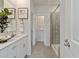 Spa-like bathroom with a large shower and double vanity at 4133 Bayhill St., Myrtle Beach, SC 29579