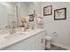 Double vanity bathroom with modern finishes and plenty of counter space at 4133 Bayhill St., Myrtle Beach, SC 29579