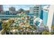 Aerial view of resort waterpark at 1501 S Ocean Blvd. # 646, Myrtle Beach, SC 29577