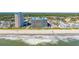 Aerial view of beachfront resort and surrounding area at 1501 S Ocean Blvd. # 646, Myrtle Beach, SC 29577