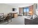 Living room with ocean view and balcony access at 1501 S Ocean Blvd. # 646, Myrtle Beach, SC 29577