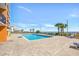 Inviting outdoor pool with ocean views and lounge chairs at 1501 S Ocean Blvd. # 646, Myrtle Beach, SC 29577