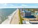 Aerial view of oceanfront resort and beach at 1501 S Ocean Blvd. # 646, Myrtle Beach, SC 29577