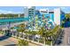 Aerial view of resort waterpark with slides at 1501 S Ocean Blvd. # 646, Myrtle Beach, SC 29577