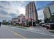 Oceanfront building exterior, featuring parking and landscaping at 5308 N Ocean Blvd. # 1804, Myrtle Beach, SC 29577