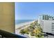 Breathtaking ocean and beach view from private balcony at 6900 N Ocean Blvd. # 910, Myrtle Beach, SC 29572