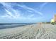 Relaxing beach with ocean waves and clear sky at 6900 N Ocean Blvd. # 910, Myrtle Beach, SC 29572