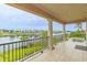 Waterfront balcony showcasing scenic views and tile flooring at 5208 Nightingale Dr., Myrtle Beach, SC 29577