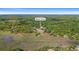 Aerial view of Marsh Pointe neighborhood by the water at 16 Mullet Bay Rd, Pawleys Island, SC 29585