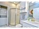 Bathroom with shower, toilet and washer/dryer at 4789 Wild Iris Dr. # 203, Myrtle Beach, SC 29577