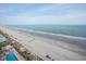 Aerial view of beach, pool, and ocean at 1501 S Ocean Blvd. # 1540, Myrtle Beach, SC 29577