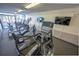 Fitness center with various cardio equipment and TVs at 1501 S Ocean Blvd. # 1540, Myrtle Beach, SC 29577