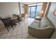 Living room with ocean view and dining area at 1501 S Ocean Blvd. # 1540, Myrtle Beach, SC 29577
