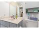 Clean bathroom with a vanity, toilet, and shower at 8725 Chandler Dr. # F, Surfside Beach, SC 29575