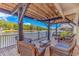 Relaxing waterfront patio with wicker furniture and a water view at 6001- Mh12B S Kings Hwy., Myrtle Beach, SC 29575