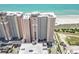 Aerial view of oceanfront condominium building at 2801 S Ocean Blvd. # 1838, North Myrtle Beach, SC 29582