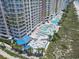 Aerial view of resort-style pool area at 2801 S Ocean Blvd. # 1838, North Myrtle Beach, SC 29582