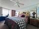 Relaxing bedroom with a king-size bed and ocean view at 1401 S Ocean Blvd. # 1001, North Myrtle Beach, SC 29582