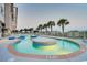 Inviting outdoor pool with a fun design at 1401 S Ocean Blvd. # 1001, North Myrtle Beach, SC 29582