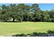 Open green space with mature trees and a view of a golf course at 150 Wedgefield Village Rd. # 24, Georgetown, SC 29440
