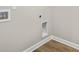 Laundry closet with hookups and built-in shelving at 297 Broughton Dr., Myrtle Beach, SC 29579