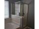 Bathroom with shower, tub, and double sinks at 173 Rocko Dr., Myrtle Beach, SC 29579