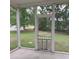Screened porch overlooking backyard with privacy fence at 173 Rocko Dr., Myrtle Beach, SC 29579