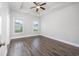 Spacious bedroom with ceiling fan and wood-look flooring at 268 Maple Oak Dr., Conway, SC 29526