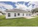 Rear view of house showing patio and lawn at 268 Maple Oak Dr., Conway, SC 29526