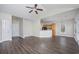 Open concept living and kitchen area with dark hardwood floors at 268 Maple Oak Dr., Conway, SC 29526