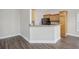 Modern kitchen with stainless steel appliances and light wood cabinets at 268 Maple Oak Dr., Conway, SC 29526
